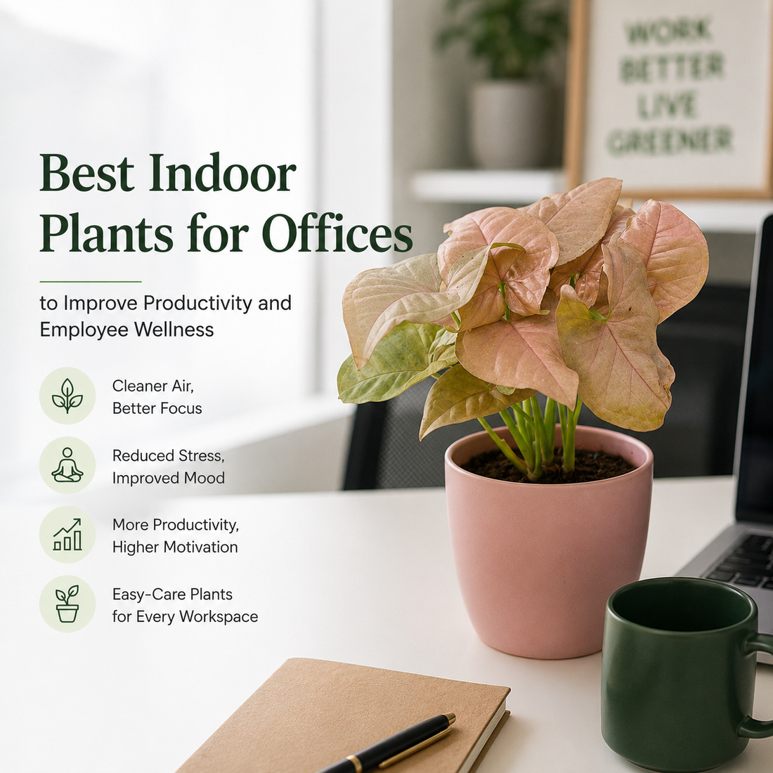 Best Indoor Plants for Offices to Improve Productivity and Employee Wellness