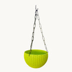 6 Inch Rattan Hanging Basket Planter