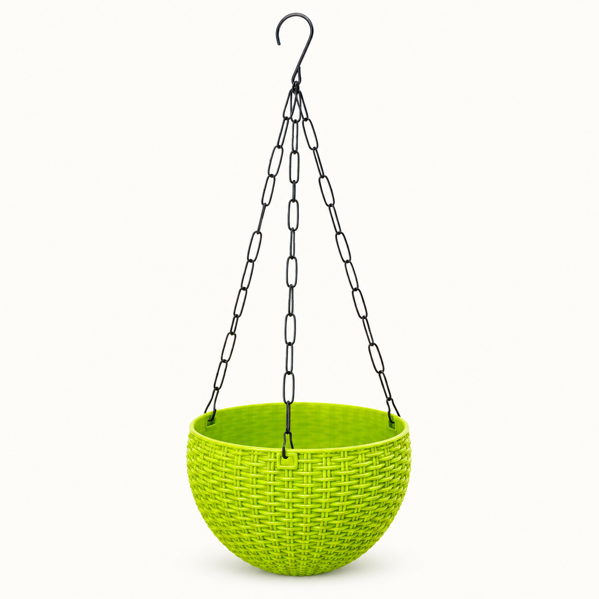 7.5 Inch Rattan Hanging Basket Planter