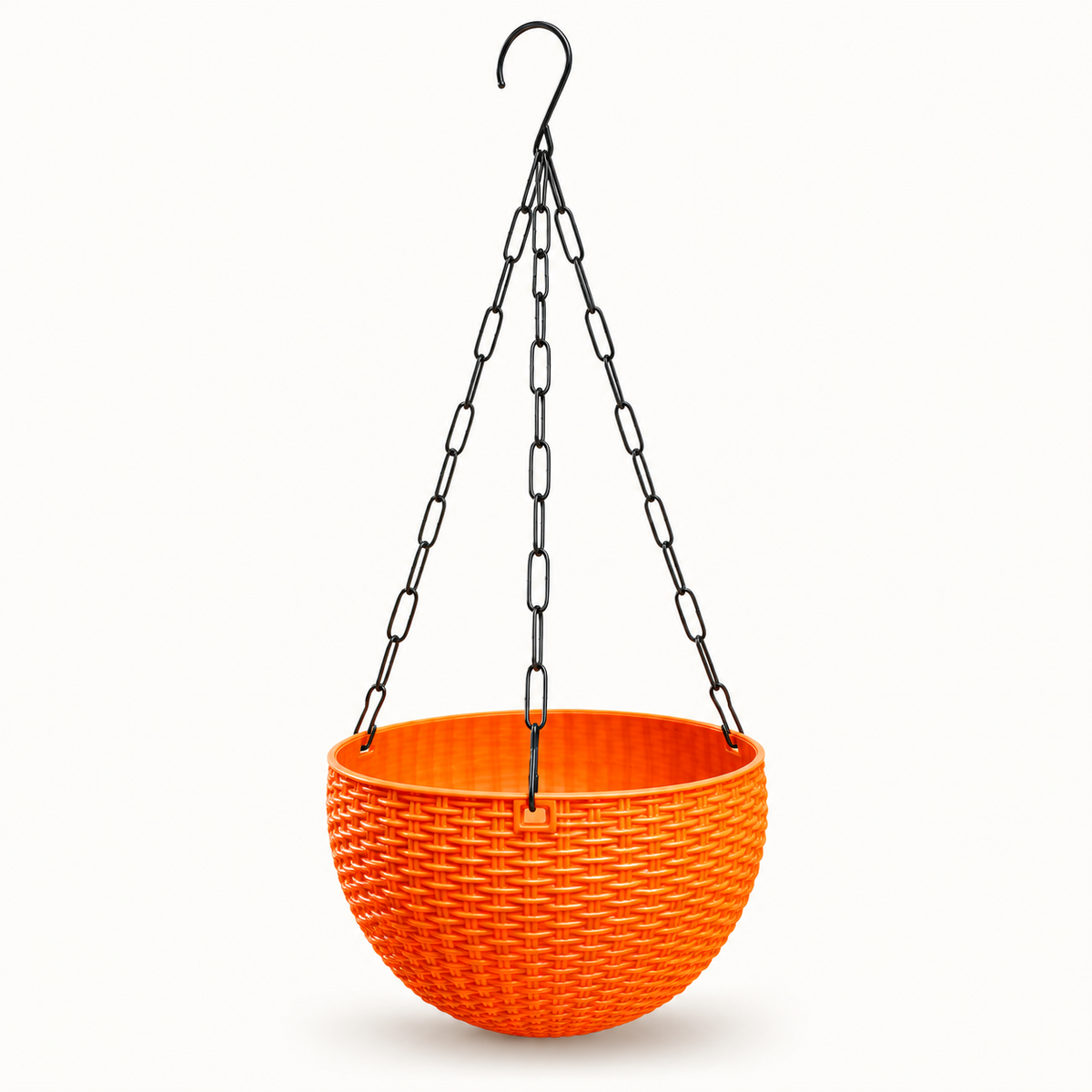 7.5 Inch Rattan Hanging Basket Planter