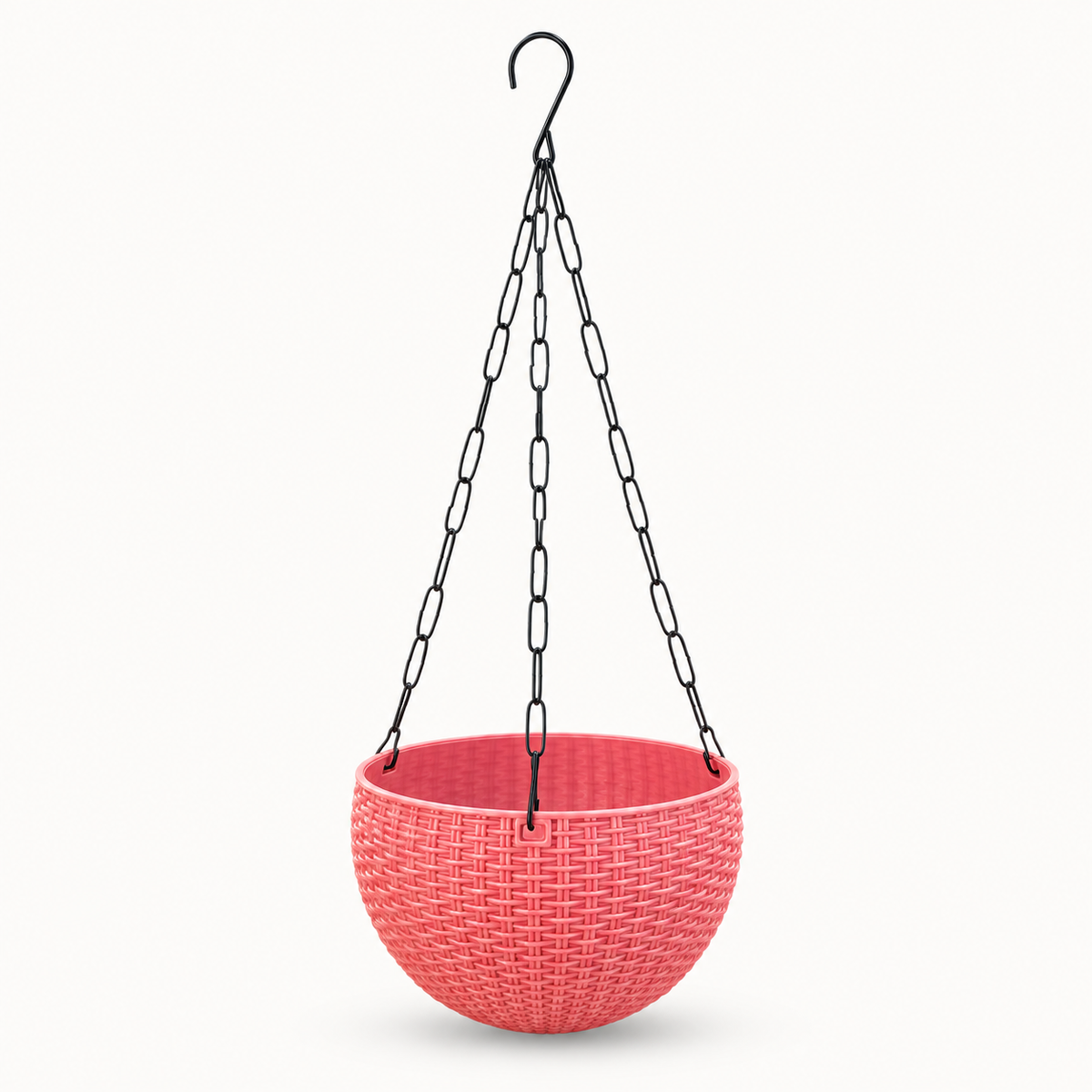 7.5 Inch Rattan Hanging Basket Planter
