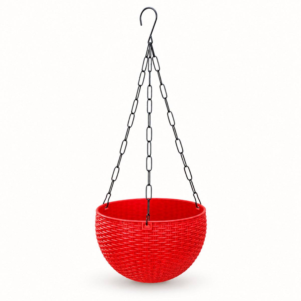 7.5 Inch Rattan Hanging Basket Planter