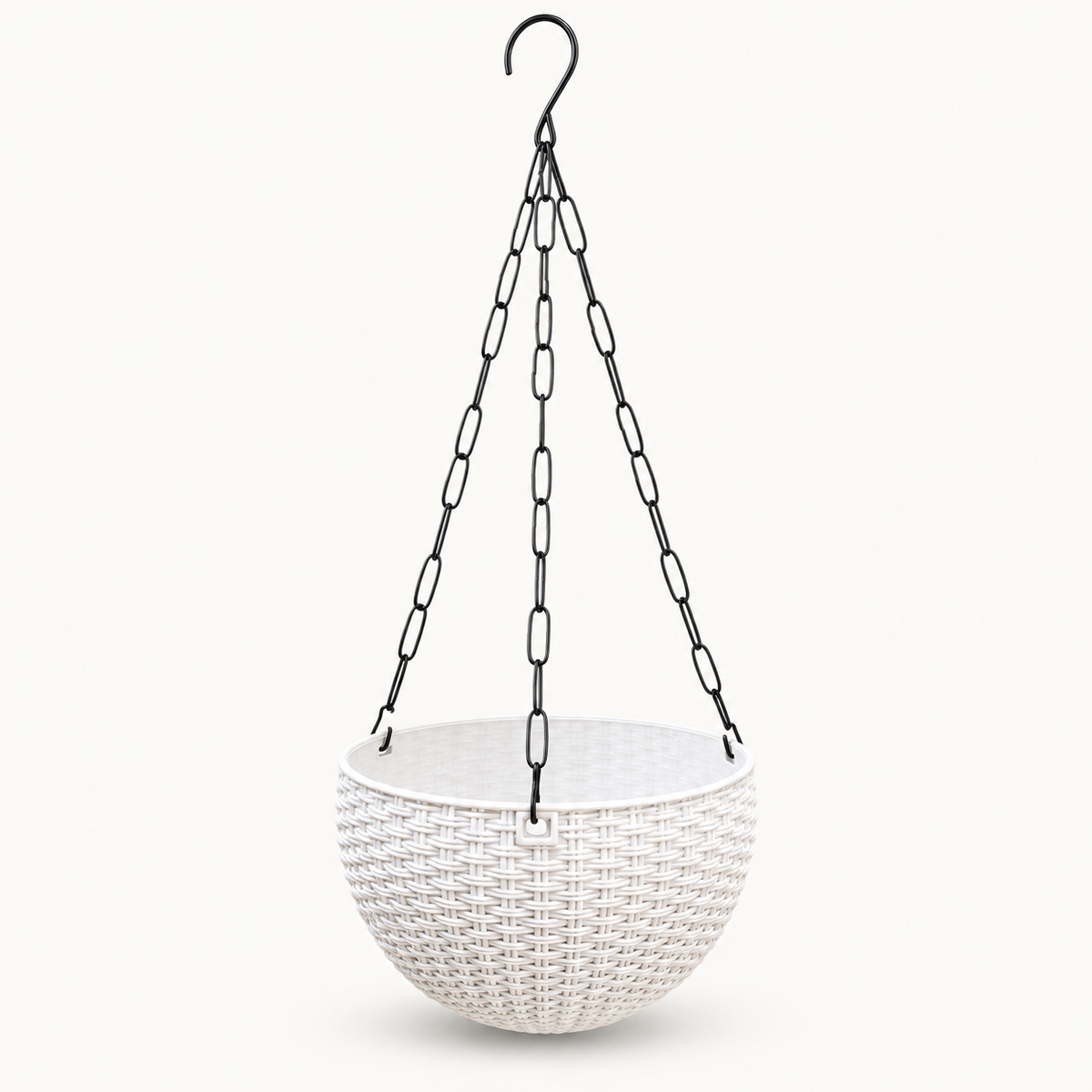 7.5 Inch Rattan Hanging Basket Planter