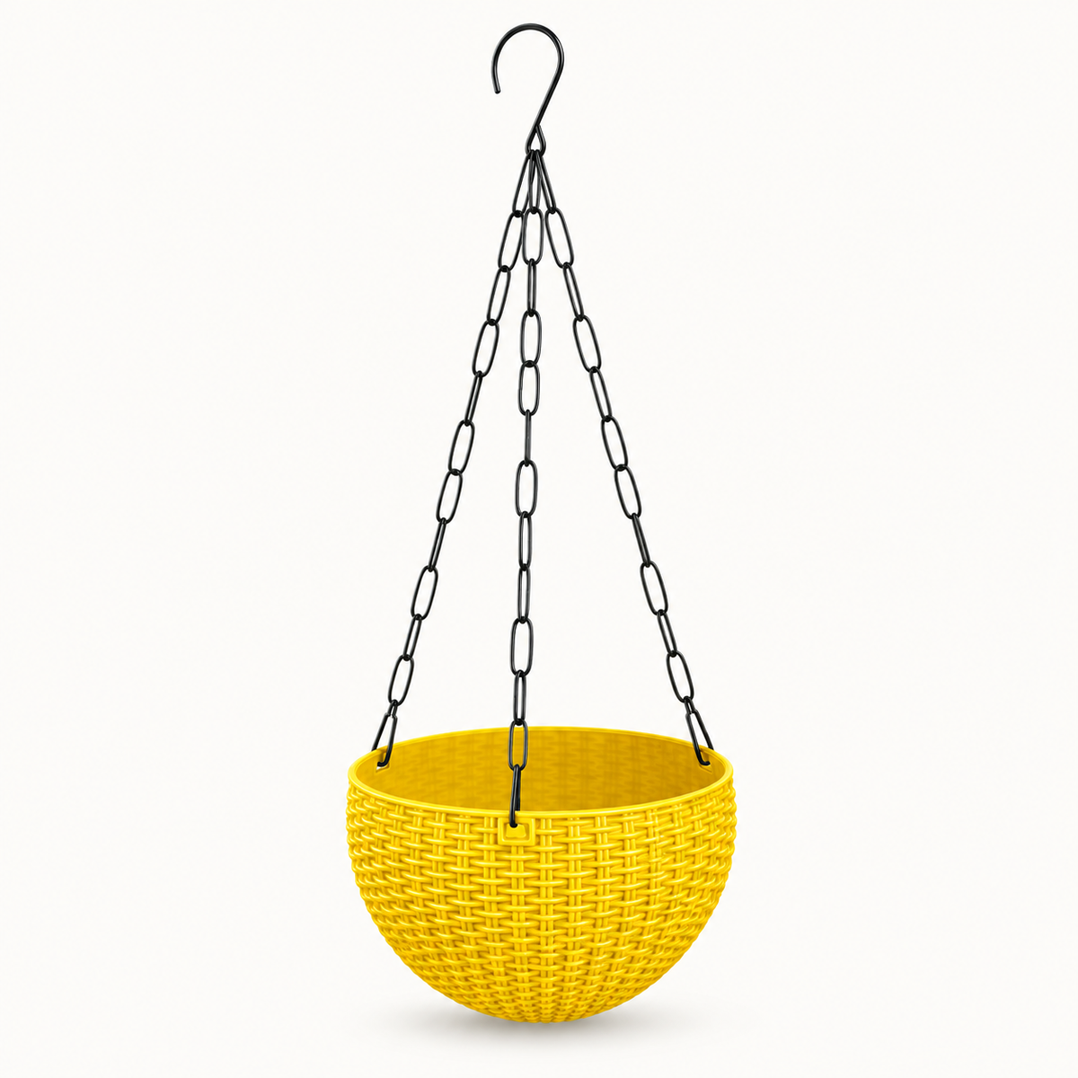 7.5 Inch Rattan Hanging Basket Planter