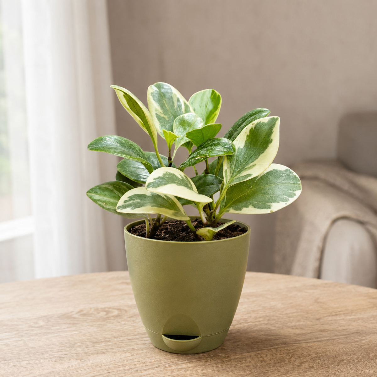 Peperomia (Variegated) Plant