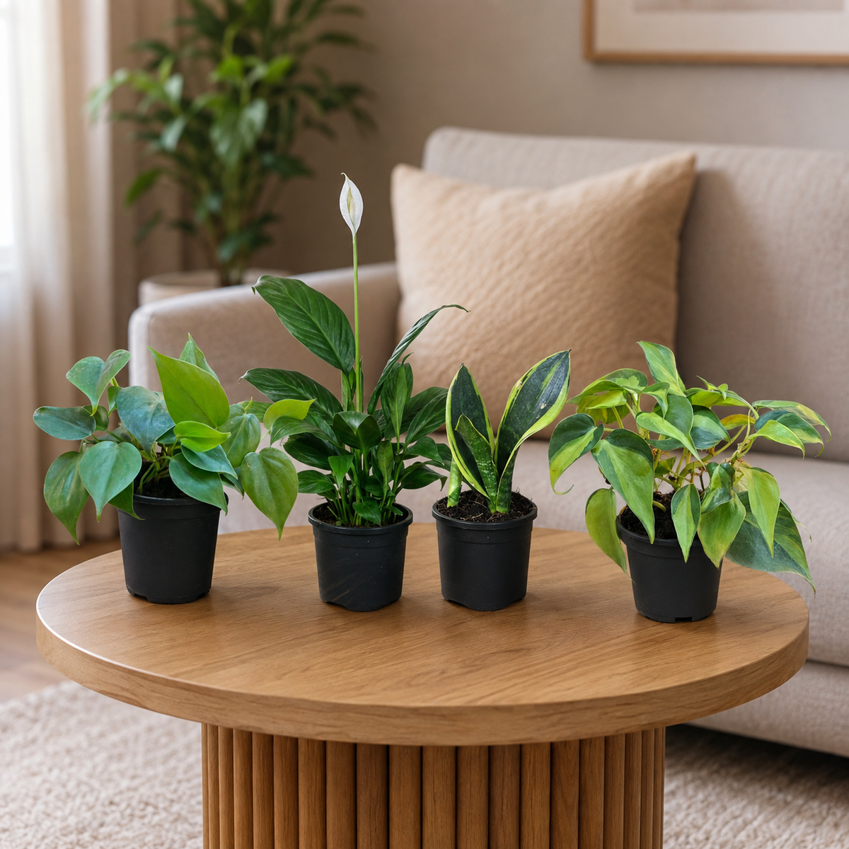 Air Purifying Indoor Plant Set of 4 – Foliage Balance