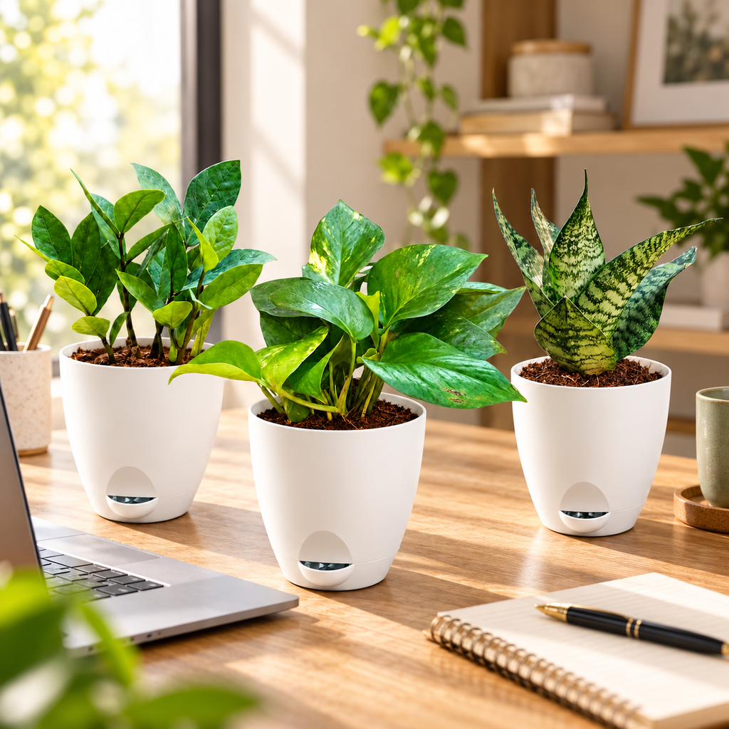 Easy Care Office Desk Plants Set of 3