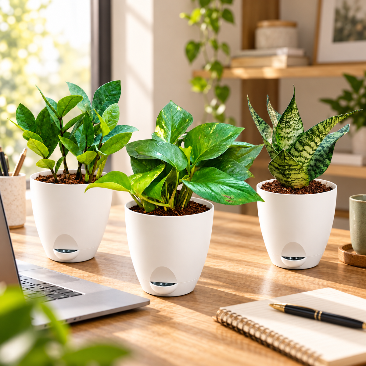 Easy Care Office Desk Plants Set of 3