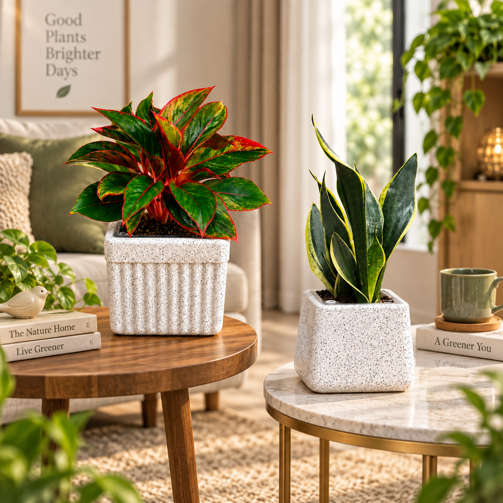 Evergreen Elegance – Premium Indoor Plant Set of 2