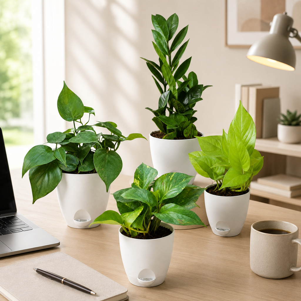 Office Desk Plant Set of 4 – A Little Green for Work