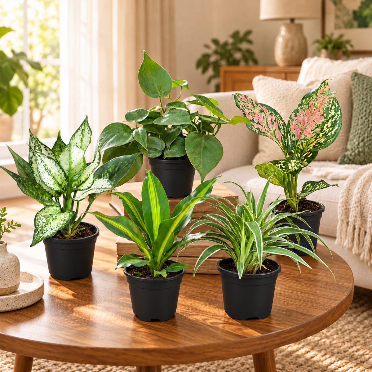 Living Room Indoor Plant Set of 5