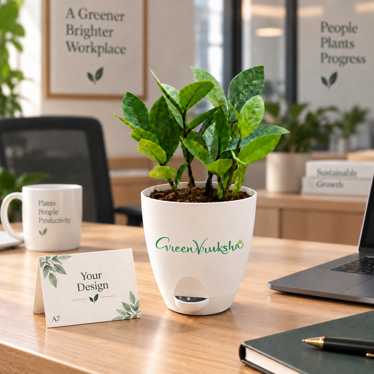 Name on Green – ZZ Personalised Employee Plant Gift