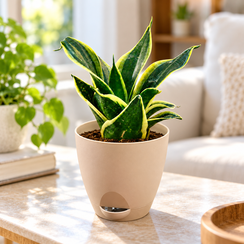 Sansevieria, Snake (Golden Hahnii) Plant