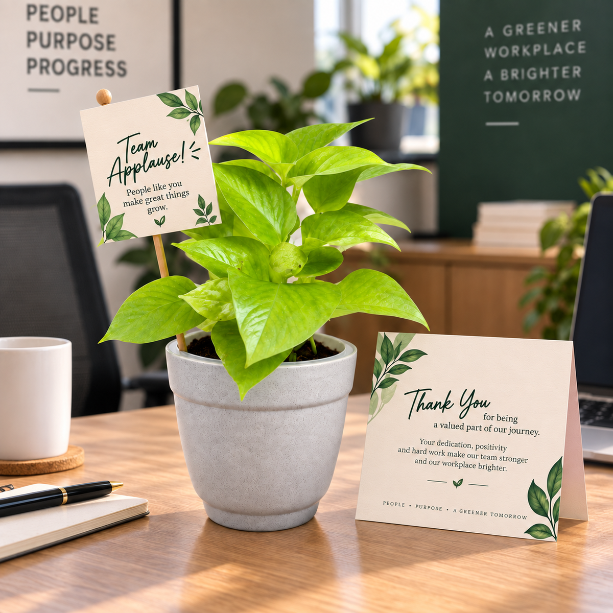 Team Applause – Money Plant Golden Recognition Gift